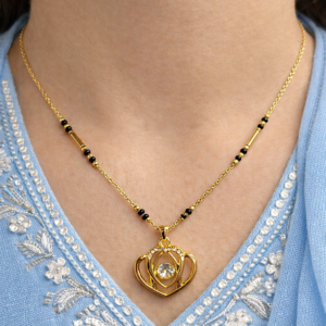 Elegant Heart Frame Mangalsutra Necklace for Women
