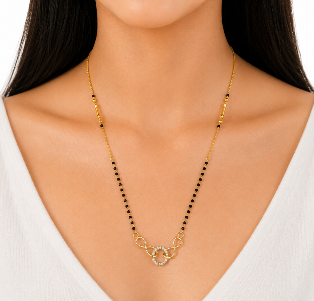 Circular Link Mangalsutra Necklace | OffersCart
