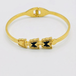 Trendy Double Butterfly Gold Finish Bracelet for Girls & Women