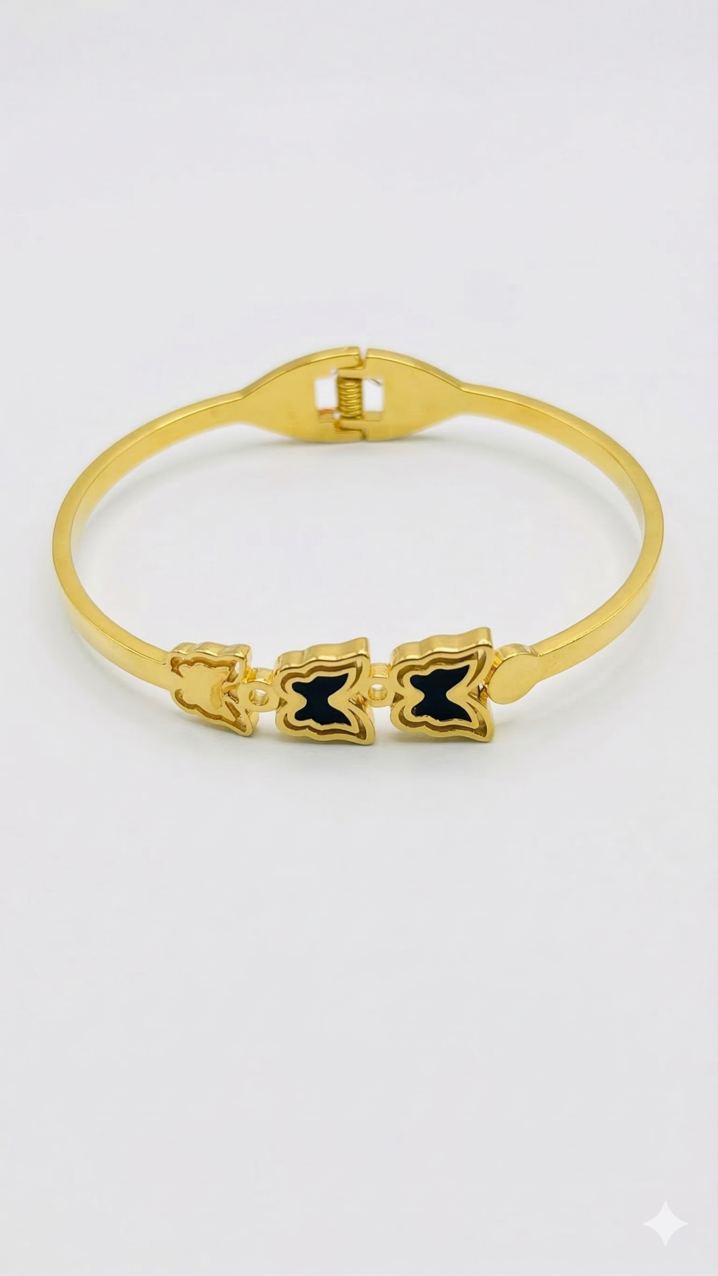 Trendy Double Butterfly Gold Finish Bracelet for Girls & Women