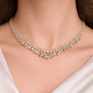 Stylish Stone Studded Choker Necklace for Women