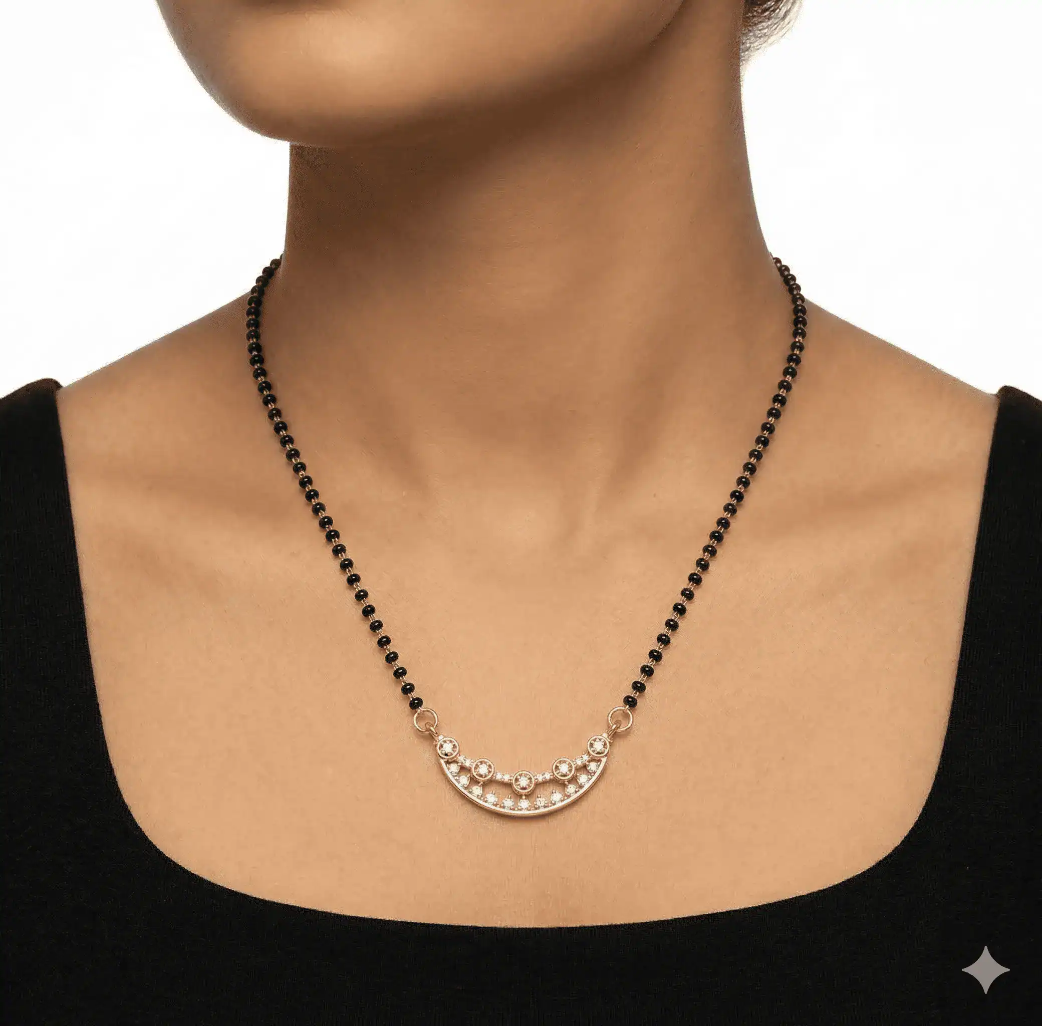 Minimal Curve Design Mangalsutra Necklace – ₹249 | OffersCart