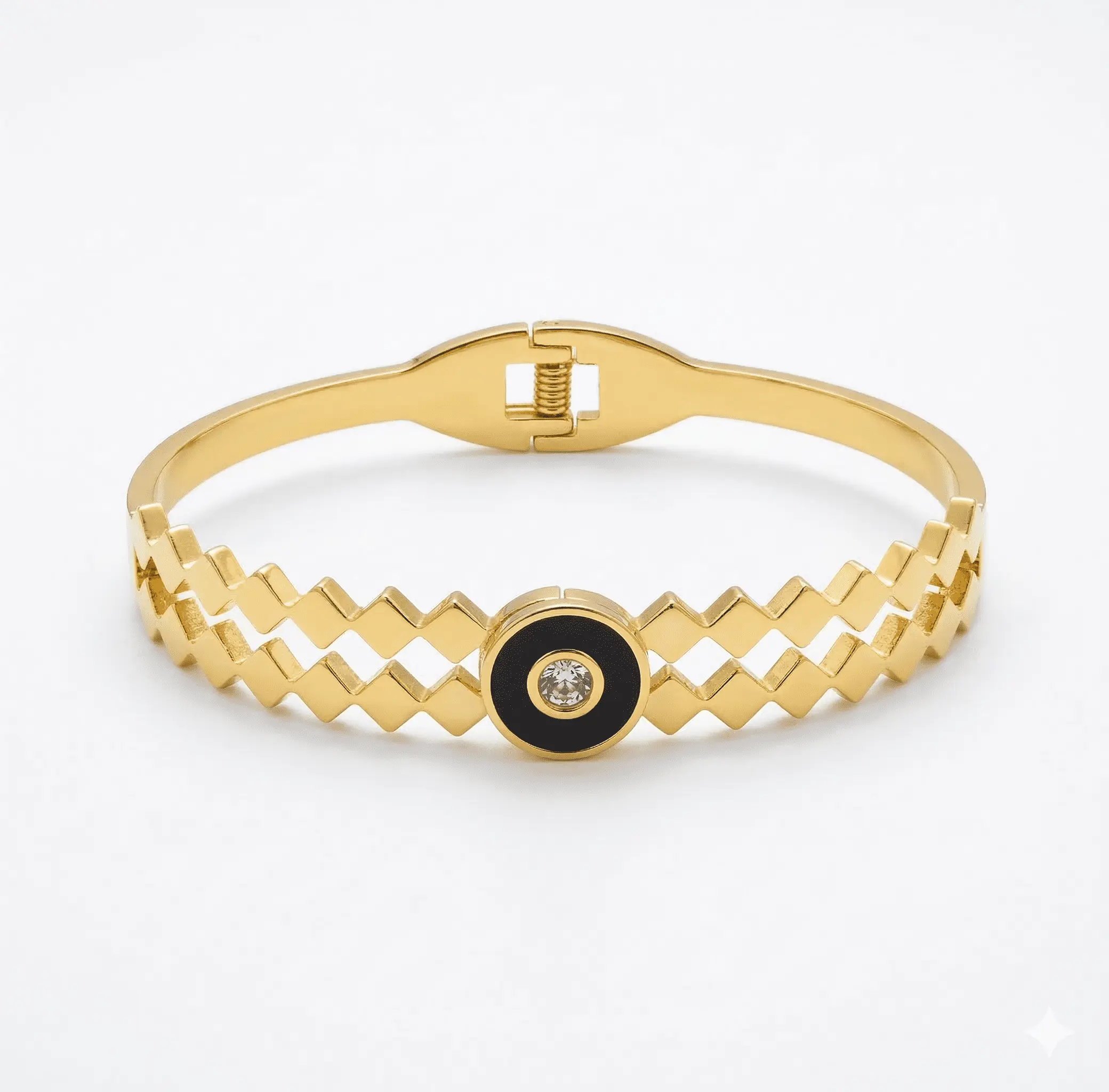 Gold Finish Criss Cross Bracelet for Women | Stylish